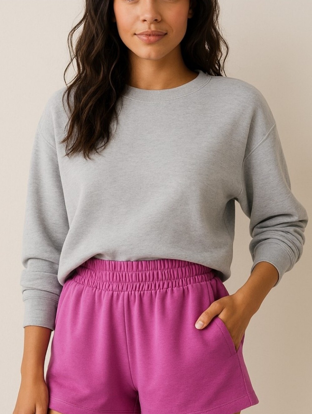 Lou & Grey New Fushia Loungewear Soft Shorts Cozy Travel Athleisure Loungewear